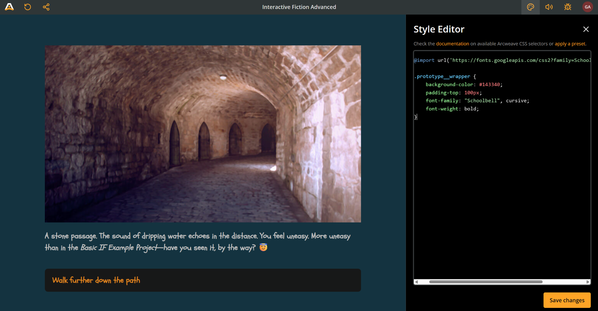 Arcweave CSS basics tutorial | Arcweave Documentation